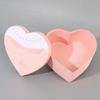 Emballage Cadeau de Luxe en Carton Rigide pour la Saint-Valentin, en Forme de Cœur, Transparent, pour Bouquet de Roses Éternelles, avec Éponge Gaufrée