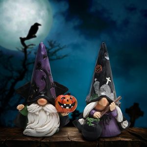 Decoraciones de Gnomos de Resina para Halloween, Hechas a Mano, Exquisitas y Artísticas, Estatuas de Brujas de Resina para Halloween, Color Personalizado - Product Image 5