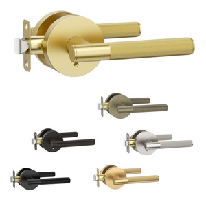 Manija de <span class=keywords><strong>Puerta</strong></span> Universal Sin Rotación, Apta para Armarios, Puertas Dobles Francesas, Cuartos de Almacenamiento, Puertas Corredizas Internas - Product Image 1