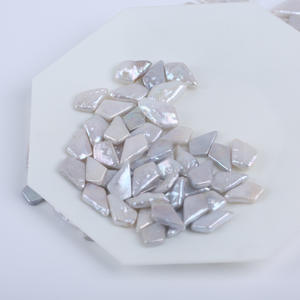 Perlas Barrocas de Agua Dulce de 9-11 mm, Forma de Punta de Lápiz, Partículas con Luz de Espejo, Blancas, de Forma Irregular, Venta al por Mayor del Fabricante - Product Image 3