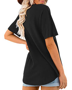 Camisetas <span class=keywords><strong>de</strong></span> uso múltiple, blusas con botones y cuello <span class=keywords><strong>de</strong></span> pico <span class=keywords><strong>de</strong></span> punto transpirable <span class=keywords><strong>para</strong></span> mujer, cárdigans <span class=keywords><strong>de</strong></span> calle clásicos ligeros informales - Product Image 6