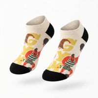 Chaussettes d'été personnalisées avec logo, design de revers et de semelle, respirantes et anti-humidité pour les passionnés de fitness