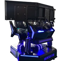 Simulador de Carreras 3DOF con Pantalla Triple, Máquina de Juego Dinámica de Conducción F1 para Centros de Juego y Parques de Diversiones