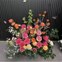 Boule de fleurs artificielles en soie pour centre de table de mariage, boule de fleurs de 40cm, 50cm, 60cm, 70cm pour allée, arche, entrée, décoration de fête à domicile