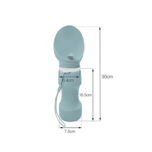 Modern Portable Pet Food Grade <b>Water</b> <b>Bottle</b> New Arrival Foldable Silicone <b>Dog</b> Drink <b>Bottle</b> <b>for</b> Travel Pet Feeder - Product Image 5