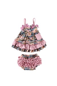 Rosa lindo niños Boutique niño trajes de chica de bebé recién nacido ropa de bebé conjunto - Product Image 5