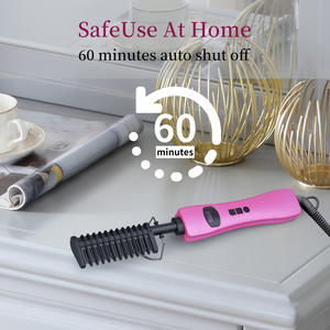 Plancha y rizador de pelo portátil LCD de doble propósito con dientes metálicos para uso doméstico al por mayor - Product Image 3