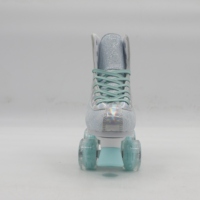Patins à roulettes avec semelles lumineuses et Bluetooth, roues clignotantes en PU, patins en ligne, design à talon compensé