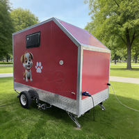 Camion de toilettage mobile pour chiens et chats, remorque de toilettage professionnelle pour animaux de compagnie avec intérieur complet