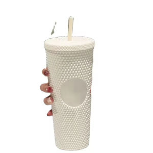 Botella de Agua de Plástico de Doble Capa con Logotipo Personalizado de Alta Calidad, Creativa, de Gran Capacidad, con Tapa y Pajita - Product Image 6