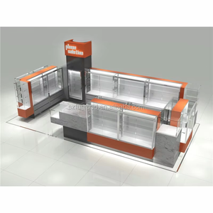 <span class=keywords><strong>Comptoir</strong></span> de présentation de bijoux moderne en aluminium avec vitrine en verre pour petite boutique de détail - Product Image 3