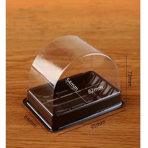 Bán buôn Pet nhựa rollcake hộp tráng miệng bao bì lưu trữ cong <span class=keywords><strong>Cheesecake</strong></span> <span class=keywords><strong>container</strong></span> cho Pastry cửa hàng siêu thị - Product Image 3