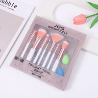 Ensemble de 9 pinceaux de maquillage, éponge, pinceau pour les yeux, fard à paupières, fond de teint liquide, outil de maquillage professionnel, vente en gros d'usine