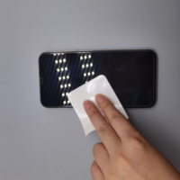 Autocollant en microfibre réutilisable, écologique et anti-poussière pour le nettoyage des écrans de téléphones portables