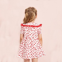 Robe d'été personnalisée pour filles en dentelle à pois, OEM, plusieurs couleurs, écologique, échantillon en 7 jours |   En stock |   Usine de vêtements pour enfants Foshan