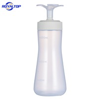 Bouteille souple en plastique blanc de 11 oz pour sauces et condiments, idéale pour le miel, l'huile d'olive et la mayonnaise - Vente en gros