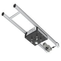 Unité de levage et de transfert de palettes avec convoyeur à courroie synchrone, module de levage motorisé pour système de ligne d'assemblage automatisée