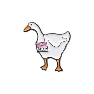 Pins de esmalte certificados de Silly Goose, broches de animales de dibujos animados personalizados, insignias de solapa, joyería de metal divertida, regalo para niños y amigos - Product Image 6