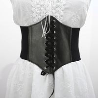 Ceinture à lacets de style européen et américain, ajustée, corset à bretelles, taille élastique, avec ceinture extérieure