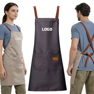 Canvas Kitchen and Oil Proof Adjustable Waiter Waterproof <b>Tool</b> Washable <b>Carpenter</b> Barista Apron - Product Image 1