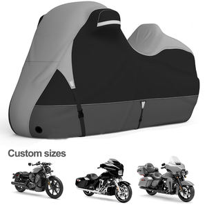 Оптовая продажа: Прочный водонепроницаемый чехол для мотоцикла с защитой от УФ-излучения и пыли, со светоотражающей лентой - Product Image 4
