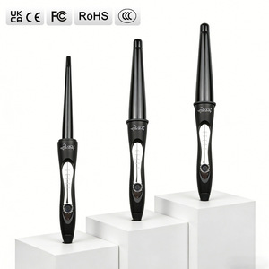 Rizador de Pelo Cónico de Cerámica de 19mm, 25mm, 32mm para Ondas Naturales y Rizos de Playa, Estilizado Profesional, Calor Ajustable, Anti-Quemaduras - Product Image 1