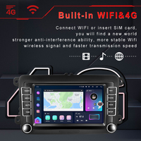 Autoradio Android Podofo 8 cœurs 8+128G, écran QLED 7'', Carplay, 4G, GPS, DSP, FM/AM/RDS pour Volkswagen/VW T5 T6 Polo Beetle Candy