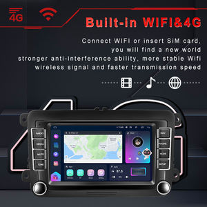 Autoradio Android Podofo 8-core 8+128G con Schermo QLED da 7'', Carplay, 4G, GPS, DSP, FM/AM/RDS per <span class=keywords><strong>Volkswagen</strong></span>/VW <span class=keywords><strong>T5</strong></span> <span class=keywords><strong>T6</strong></span> Polo Beetle Candy - Product Image 2