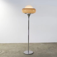 Lampe de table LED vintage en verre et fer, style européen, moderne et minimaliste, pour chambre d'enfant, chevet, bureau, au sol, style nordique Bauhaus