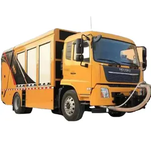 Vehículo de limpieza de calles barredora de carreteras de alta eficiencia y alta velocidad para un camión de limpieza de carreteras eficaz