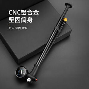 Bomba de Bicicleta Manual Johorse de Alta Presión 300Psi con Manómetro de Aleación de Aluminio para Bicicleta de Montaña, Kit Portátil para Ciclismo - Product Image 4