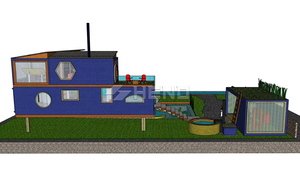 Villas Prefabricadas Modernas <span class=keywords><strong>de</strong></span> Acero Ligero para <span class=keywords><strong>Vacaciones</strong></span>, <span class=keywords><strong>Casa</strong></span> Contenedor, Hotel <span class=keywords><strong>de</strong></span> Lujo <span class=keywords><strong>con</strong></span> <span class=keywords><strong>Piscina</strong></span> - Product Image 5