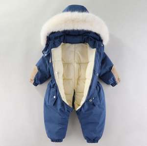 Combinaison en peluche unisexe personnalisée OEM, barboteuse mignonne avec capuche à oreilles, vêtement d'extérieur à fermeture éclair, une pièce, 0-3 ans, combinaison en polaire, manteau, body, tout-petit garçon - Product Image 5