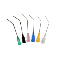 Ago Dispensatore Curvo a 45 Gradi da 1.5 Pollici, Punta a Vite in Acciaio Plastico Modello BN-45-1.5IN Marca Shenglong per Colla Industriale