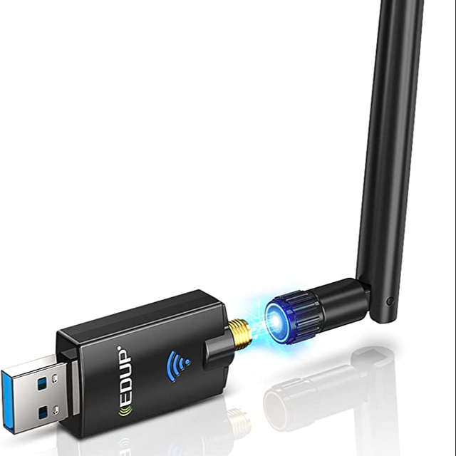 For AC1687S RTL8812 2.4GHz/5.8GHz 1300Mbps External High Gain USB WiFi Adapter 802.11ac for PC