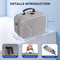 Grande mallette de transport pour casque VR Quest 3 / Vision Pro et accessoires de manette, étui de transport rigide Meta Quest 3