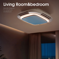 HSG modèle 7023 plus récent ventilateur de plafond intelligent avec lumière ventilateur de chambre lumière ventilateur de plafond sans lame lumière