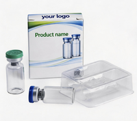 Boîte en papier durable avec plateau alvéolé pour flacon en verre et emballage de produits de soin et d'huiles
