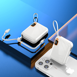 10000mAh Portable Power Bank Fast Charge LED Display Type-C Input/Output with <b>Charging</b> <b>Cable</b> - Product Image 2