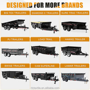 <span class=keywords><strong>Bâche</strong></span> de protection robuste 5*10 600Dtex en Oxford enduit PVC, imperméable, coupe-vent et ignifuge pour <span class=keywords><strong>remorque</strong></span> à benne basculante et utilitaire - Product Image 3