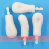 Pinceaux à lèvres jetables en nylon doux à prix d'usine, applicateurs de rouge à lèvres floqués, outils de maquillage