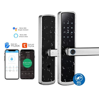 Serrure de porte intelligente connectée, étanche, avec contrôle à distance par mot de passe électronique Tuya, empreinte digitale numérique, pour maison intelligente