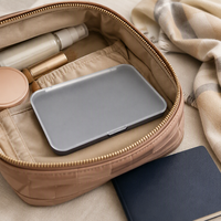 Palette à paupières magnétique vide avec couvercle transparent givré, rechargeable, pour maquillage DIY, boîte de rangement de voyage, logo personnalisé OEM