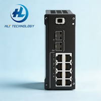 S5735I-H8T2XN-V2 S5735I-H8U2XN-V2 S5735I-H8T4S2XN-V2 Switch Jaringan Industri 8 Port Gigabit L3 Managed yang Diperkuat untuk DIN-Rail