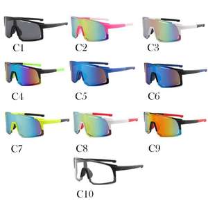 À la mode 100% UV coupe-vent Sport cyclisme miroir lentille une pièce grandes lunettes pour hommes équitation <span class=keywords><strong>Viper</strong></span> lunettes de soleil avec Logo personnalisé - Product Image 4