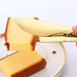 किचनवेयर बेकिंग बर्तन स्टेनलेस स्टील इंद्रधनुष रसोई की रोटी टांगों के स्टीक क्लैंप फूड क्लिप - Product Image 2