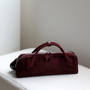 Sac bandoulière carré en cuir véritable haut <span class=keywords><strong>de</strong></span> gamme, design <span class=keywords><strong>de</strong></span> niche, élégant et polyvalent, avec fermeture éclair, couleur unie, pour porté à la main - Product Image 3