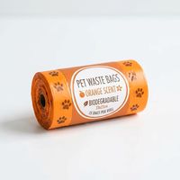 Sacs à déjections canines certifiés UE en PLA PBAT, 100 % biodégradables, compostables, imperméables, durables, portables et écologiques pour animaux de compagnie