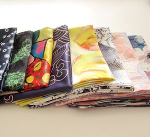 Furoshiki di cotone organico <span class=keywords><strong>giapponese</strong></span> <span class=keywords><strong>Bandana</strong></span> quadrata stampata Logo personalizzato alla moda di vendita caldo della fabbrica - Product Image 2