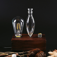Diffuseur d'huiles essentielles Diffuseur de parfum en bois et verre pour la maison et la chambre à coucher Lelabo Retro Tungsten Lamp